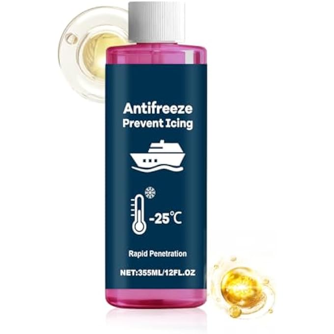 ANTIFREEZE COOLANT,HIGH PERFORMANCE FLUID | 355ML WINTER AUTO CLEANING COOLANT - FOR TRUCK AUTO SCOOTER VEHICLE MOTORCYCLE SEDAN PICKUP SUV WINTER SUMMER - Image 1